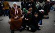 A Palestinian familys, hoping to cross into Egypt, at Rafah crossing between Egypt and the...