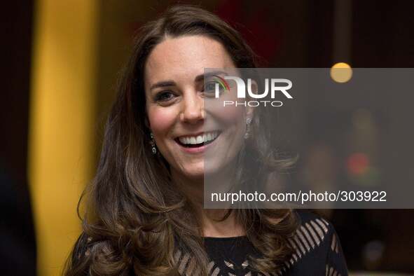 Britain's Catherine, Duchess of Cambridge, attends an Autumn Gala evening in support of Action on Addiction, in London on October 23, 2014. 