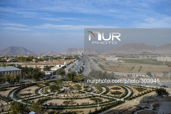 Pics taken on October 24, 2014. Kabul city landscape from Darul Aman Palace, Kabul, Afghanistan 

Darul Aman Palace was built in the early...