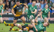 Finlay Bealham of Connacht tackled during the Pre Season friendly match between Connacht R...