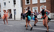 Revellers and paraders pack the streets of Notting Hill in west London for the main day of...