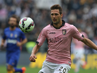 Palermo midfielder Franco Vazquez (20) in action during the Serie A football match n.8 JUVENTUS - PALERMO on 26/10/14 at the Juventus Stadiu...