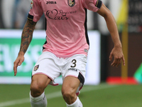 Palermo defender Eros Pisano (3) in action during the Serie A football match n.8 JUVENTUS - PALERMO on 26/10/14 at the Juventus Stadium in T...
