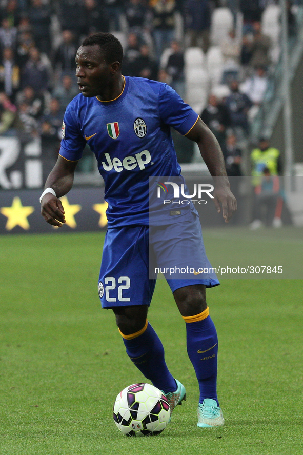 Juventus midfielder Kwadwo Asamoah (22) in action during the Serie A football match n.8 JUVENTUS - PALERMO on 26/10/14 at the Juventus Stadi...
