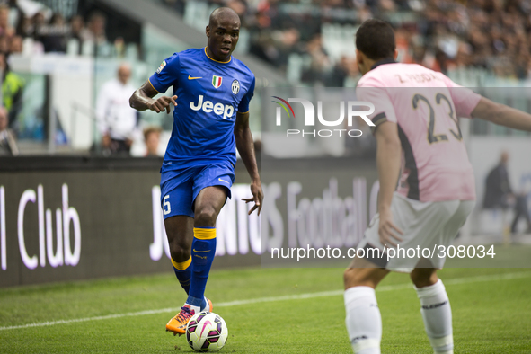  Angelo Ogbonna and Zouhair Feddal during the Serie A match betweenJuventus FC and U.S Palermo at Juventus Stafium  on october 26, 2014 in T...