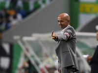 Maritimo's coach Leonel Pontes during the Portuguese League  football match between Sporting CP and CS Maritimo at Jose Alvalade  Stadium in...