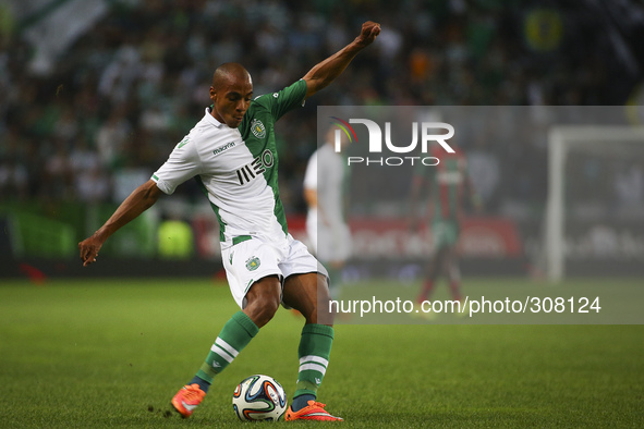 Sporting´s midfielder Joao Mario in action during the Portuguese League football match between Sporting CP and CS Maritimo at Jose Alvalade...