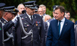 Defence Minister Mariusz Blaszczak during unveiling ceremony of the 'Glory to Polish Pilot...