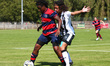 L-R Sue Kumanning of Queens Park Rangers Women and Sharna Giordani of Gillingham Ladiesdu...