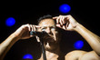 Dan Reynolds of the american alternative rock band Imagine Dragons performing live at Mila...