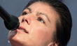 The faction leader of Die LINKE (the left) in the German Parliament (Bundestag) Sahra Wage...
