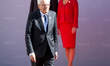 President of Italy Sergio Mattarella, President of Latvia Raimonds Vejonis and his wife Iv...