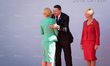 President of Croatia Kolinda Grabar-Kitarovic, President of Latvia Raimonds Vejonis and hi...