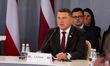 Raimonds Vejonis during the 14th informal meeting of the Arraiolos Group at Rundale Palace...