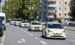 More than 1000 taxi drivers protested in Munich against Uber and unfair working conditions...
