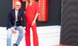 Alfonso Signorini and TV host and model Ilary Blasi attend for Big Brother Vip in Rome, I...