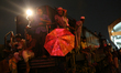 Dhaka, Bangladesh. People ride on a train in Dhaka, Bangladesh on September 25, 2018. Abou...