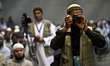 Salafist Palestinians from the photographers snapping pictures during the conference the l...