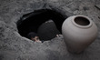 A boy loading pottery into an underground kiln in Gaza city, on June 6, 2013.

Photo: Ah...