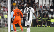 Juventus forward Moise Kean (18) shows dejection during the Uefa Champions League Group St...