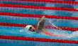 Wang Jianjiahe competes in the Womens 400m Freestyle on day one of the FINA Swimming World...