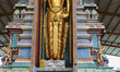 Giant statue of Lord Murgan at the Punchi Katharagama Murugan Temple in Madampe, Sri Lanka...