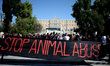 1st March For Animal Rights in Athens, Greece on October 6, 2018 to spread the message of...