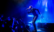 Brett Anderson of the English alternative rock band Suede performs live at Hammersmith Apo...
