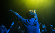 Brett Anderson of the English alternative rock band Suede performs live at Hammersmith Apo...