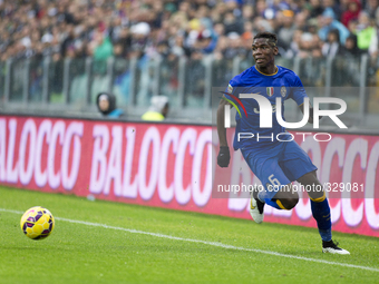  Paul Pogba during the Serie A match between Juventus FC and Parma FC. at Juventus Stafium  on november 9, 2014 in Torino, Italy.  (