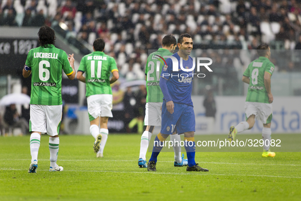  Carlos Tevez during the Serie A match between Juventus FC and Parma FC. at Juventus Stafium  on november 9, 2014 in Torino, Italy.  