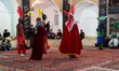 Actors perform Tazieh, a traditional ritual theatre inspired by historical event of Imam H...