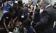 Scott Wagner and students interact after a candidate forum at the School District of Phila...