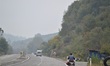 A man rides his motorcycle on the outskirts of Caycuma district in northern Zonguldak prov...