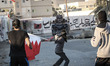 Clashes between anti-regime protesters and riot police after preventing the rally in the a...