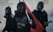Clashes between anti-regime protesters and riot police after preventing the rally in the a...