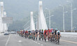 The peloton during the fifth stage, 212.2km from Liuzhou to Guilin, of the 2nd Cycling Tou...