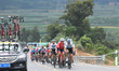 The peloton during the fifth stage, 212.2km from Liuzhou to Guilin, of the 2nd Cycling Tou...