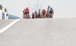 The peloton during the fifth stage, 212.2km from Liuzhou to Guilin, of the 2nd Cycling Tou...