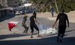 Clashes between anti-regime protesters and riot police after preventing the rally in the a...