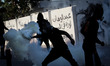 Clashes between anti-regime protesters and riot police after preventing the rally in the a...