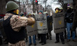 Anti-government protesters take part in demonstration on Maidan square in Kiev on February...