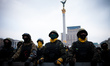 Anti-government protesters take part in demonstration on Maidan square in Kiev on February...