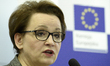 The Polish Minister of Education Anna Zalewska together with EU education commissioner Tib...