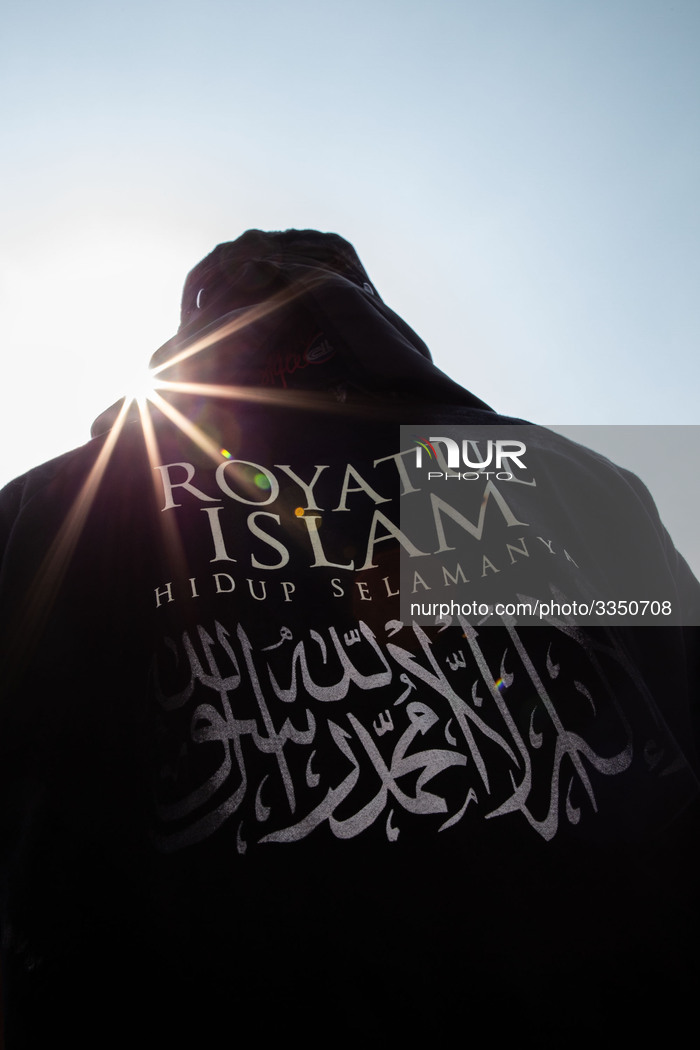 Demonstration Against The Burn Of The Islamic Tuhid Flag