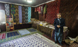 Carpets shop-gallery at the Samarkand-Bukhara Silk Carpets workshop, Samarkand, Uzbekistan