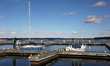 The harbour in Jackson Point, Ontario, Canada. 