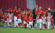 Internacional team in the inaugural match at Beira Rio stadium in Porto Alegre (Brazil), b...
