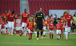 Internacional team in the inaugural match at Beira Rio stadium in Porto Alegre (Brazil), b...