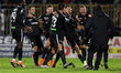 Michele Cavion of Ascoli Calcio 1898 FC celebrate after scoring goal of 1-0 during the Ita...